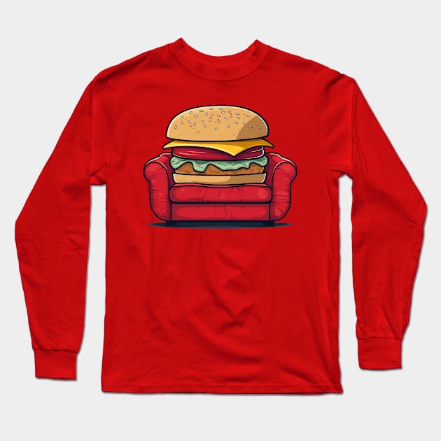 Couchburger therapy Long Sleeve T-Shirt by schlez